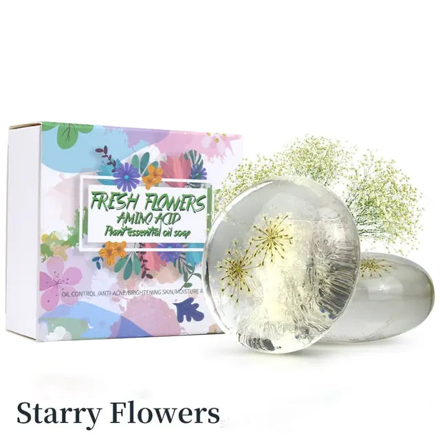 Real Flower Amino Handmade Soap